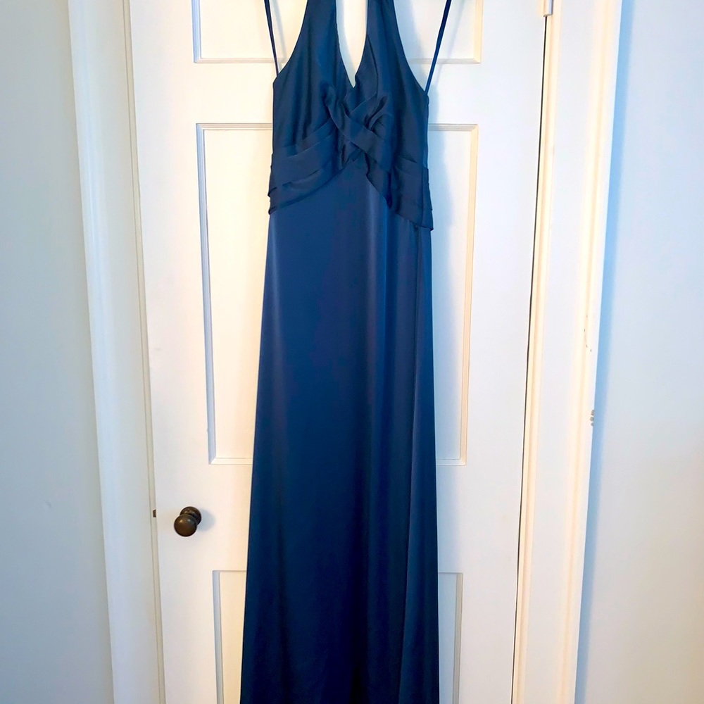 BCBG Navy Blue Formal Maxi Dress